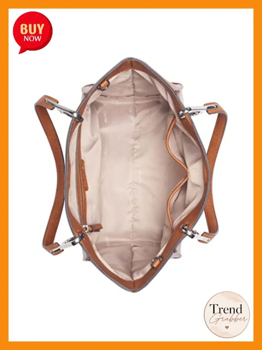 Vegan Leather Tote Bag with Pockets Removable Crossbody Strap